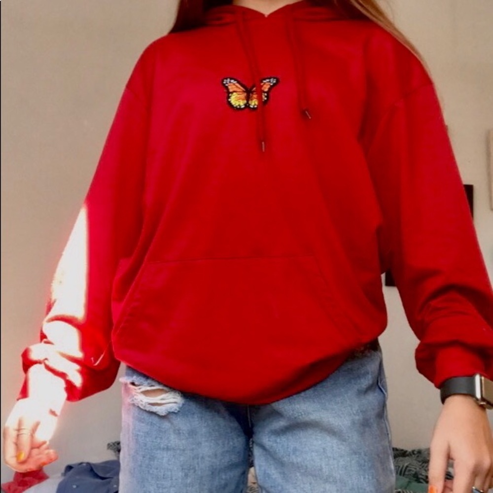 SheIn red/ maroon sweatshirt